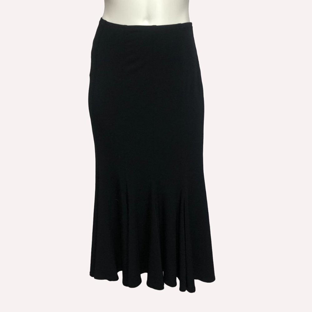 Joseph Ribkoff Black Full Flare Circle Pull On Skirt Size 10